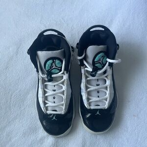 Jordan Black and White Athletic Shoes